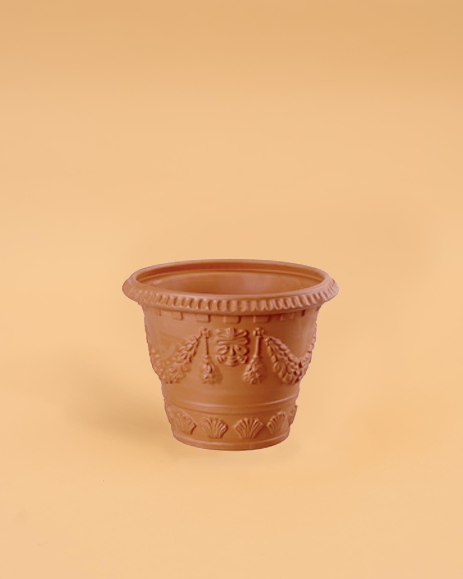 Vaso Barro c/ relevo Toscano 28